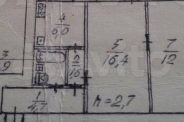 2-к квартира, 44 м², 5/5 эт.