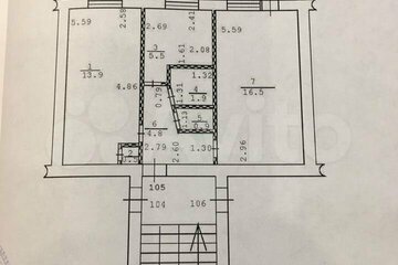 2-к квартира, 44 м², 4/5 эт.