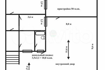 Дом, 56,6 м², 1 эт.