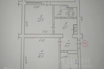 2-к квартира, 56,4 м², 2/10 эт.