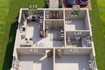 Дом, 80 м², 1 эт.